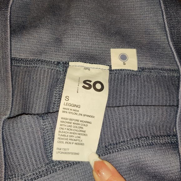 Sexy High Waist Spandex Tights Navy Dark Gym Pants Yoga Tights - Picture 5 of 7